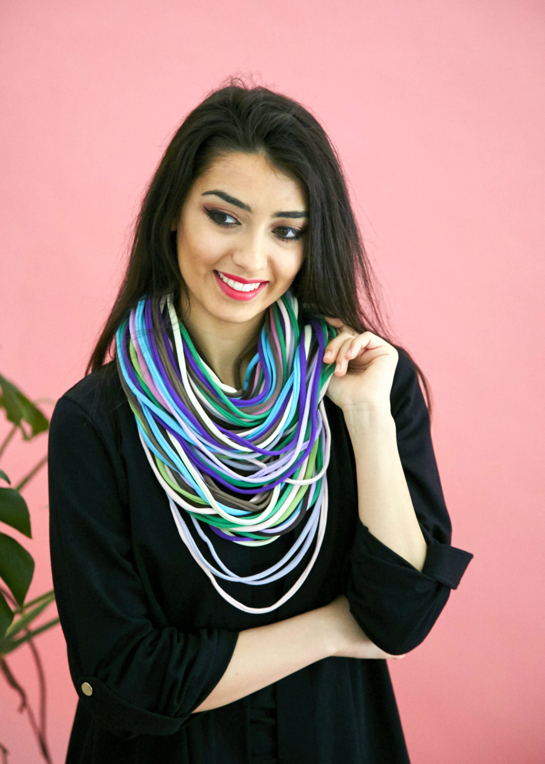 strickkette, Rundschal Tube Schlauchschal, Loop von Ekoszale