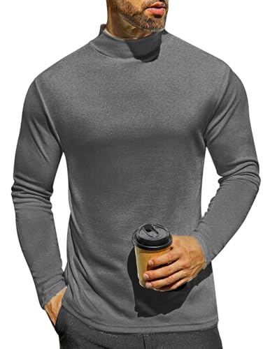 Ekouaer Thermounterhemd Herren Langarm Funktionsunterwäsche Winter Casual Langarmshirt grau M von Ekouaer