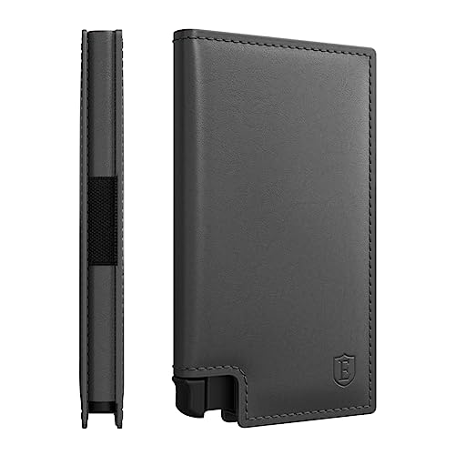 Ekster Parliament Wallet | RFID-Schutz Geldbörse für Herren Mit Push Button | Quick-Access Slim Wallet | Minimalistische Leder Kartentui | Platz für bis zu 12 Karten von Ekster