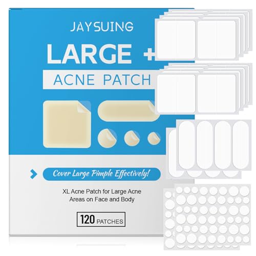 Hydrokolloid Pimple Patches, Pimple Patches mit Teebaumöl & Salicylsäure, Große Pickel Patches, – Hydrokolloid Acne Patch für Tag und Nacht von Ekukeon