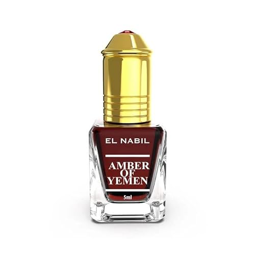 Amber of Yemen 5ml Parfum Duft - El Nabil Misk Musk Moschus Parfümöl für HERREN & DAMEN - Ätherische Essenzen Natur Perfume Oil Attar Scent von EL NABIL