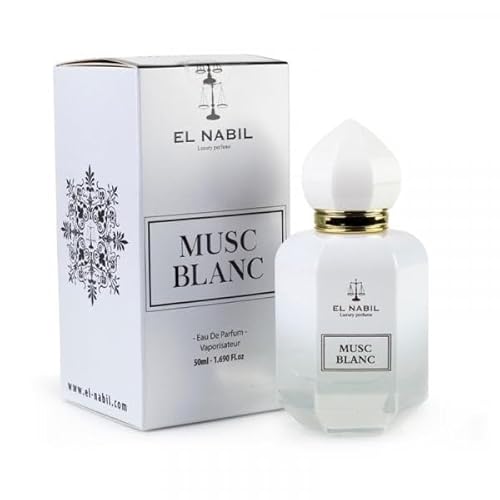 El Nabil Musc Blanc 50 ml Eau de Parfum Spray für Damen und Herren Moschus von EL NABIL