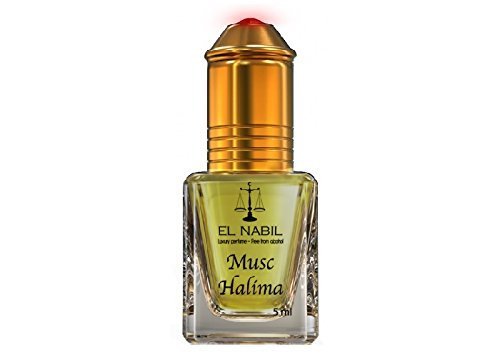 Halima Musc El Nabil Parfum 5ml Oil (alkoholfrei, hochwertig, orientalisch, arabisch, oud, misk, moschus, natural perfume, amber, adlerholz, ätherisch, attar scent) von EL NABIL