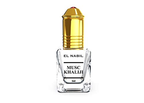 Khaliji Musc El Nabil Parfum 5ml Oil (alkoholfrei, hochwertig, orientalisch, arabisch, oud, misk, moschus, natural perfume, amber, adlerholz, ätherisch, attar scent) von EL NABIL