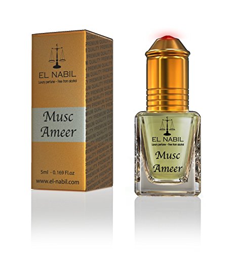 Musc Ameer 5ml Parfum Duft - El Nabil Misk Musk Moschus Parfümöl für MANN & HERREN - Ätherische Essenzen Natur Perfume Oil Attar Scent von EL NABIL