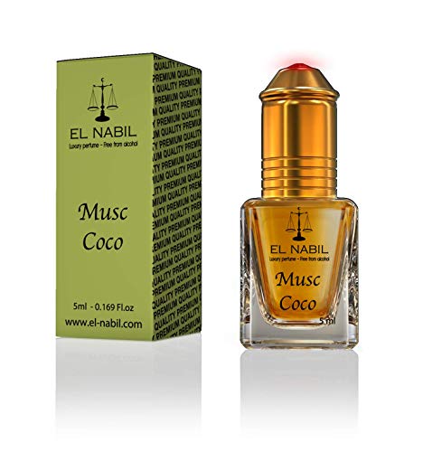 Musc Coco 5ml Parfum Duft - El Nabil Misk Musk Moschus Parfümöl für HERREN & DAMEN von EL NABIL