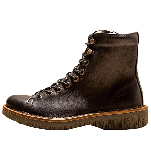 El Naturalista Damen Combat Boots Volcano, Frauen Stiefeletten,Wechselfußbett,schnürstiefel,Stiefel,Bootee,Booties,Black,36 EU / 3.5 UK von El Naturalista