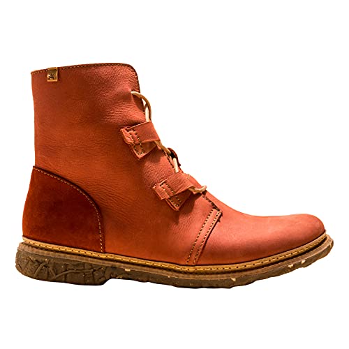 El Naturalista Damen Ankle Boots Angkor, Frauen Stiefeletten,Freizeit,leger,Casual,flach,Women's,Woman,Lady,Ladies,Boots,Rot (Caldera),36 EU / 3 UK von El Naturalista