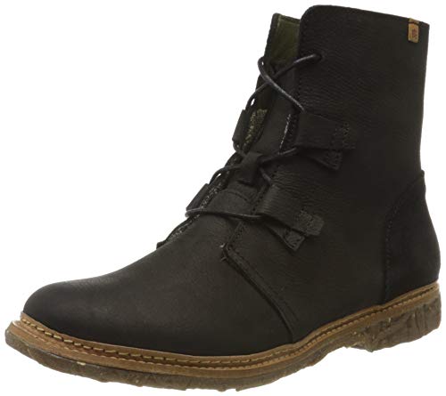 El Naturalista Damen Ankle Boots Angkor, Frauen Stiefeletten,flach,Woman,Lady,Ladies,Boots,Stiefel,Bootee,Booties,leger,Schwarz (Black),36 EU / 3 UK von El Naturalista