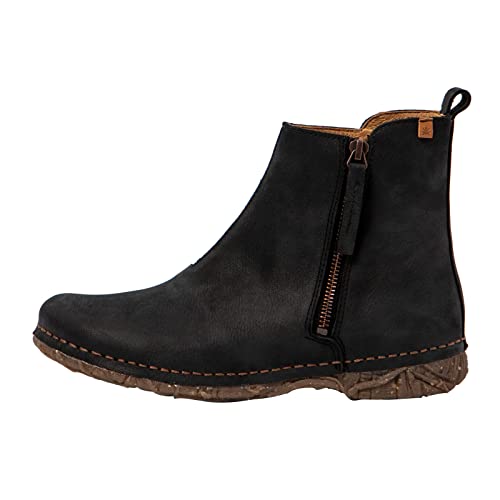 El Naturalista Damen Ankle Boots Angkor, Frauen Stiefeletten,uebergangsschuhe,uebergangsstiefel,knöchelhoch,reißverschluss,Black,39 EU / 6 UK von El Naturalista