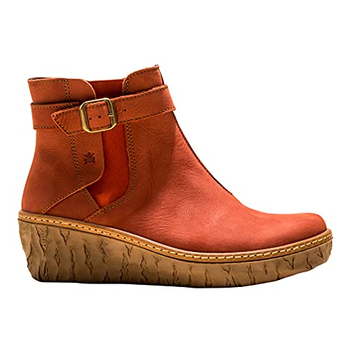 El Naturalista Damen Ankle Boots Myth Yggdrasil, Frauen Stiefeletten,lose Einlage,Casual,flach,Woman,Lady,Ladies,Boots,Rot (Caldera),38 EU / 5 UK von El Naturalista