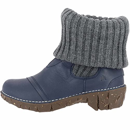 El Naturalista Damen Ankle Boots Yggdrasil, Frauen Stiefeletten,Wechselfußbett,uebergangsschuhe,uebergangsstiefel,flach,Ocean,36 EU / 3.5 UK von El Naturalista