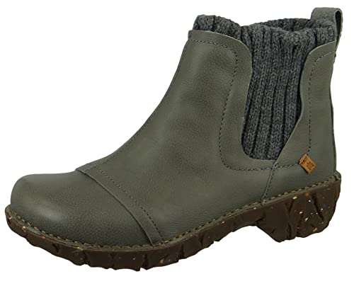 El Naturalista Damen Ankle Boots Yggdrasil, Frauen Stiefeletten,lose Einlage,Casual,flach,Woman,Lady,Ladies,Boots,Stiefel,Grau (Grey),39 EU / 6 UK von El Naturalista