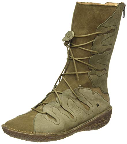 El Naturalista Damen Borago Halblange Stiefel, Grün (KAKI), 38 EU von El Naturalista