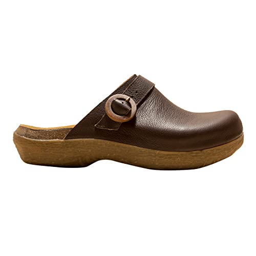 El Naturalista Damen Clogs WAKATIWAI, Frauen Slip On,Women's,Lady,Ladies,Schlupfschuhe,schluepfschuhe,Slipper,Slides,Slip-ons,Brown,39 EU / 6 UK von El Naturalista