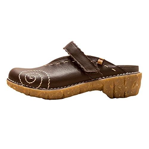 El Naturalista Damen Clogs Yggdrasil, Frauen Slipper,Wechselfußbett,schluepfschuhe,Slides,Slip-ons,Backless Slipper,Brown,39 EU / 6 UK von El Naturalista