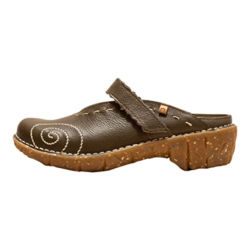 El Naturalista Damen Clogs Yggdrasil, Frauen Slipper,Wechselfußbett,schluepfschuhe,Slides,Slip-ons,Backless Slipper,Mules,Forest,38 EU / 5 UK von El Naturalista