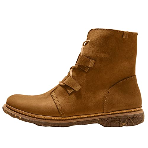 El Naturalista Damen Combat Boots Angkor, Frauen Stiefeletten,halbstiefel,Kurzstiefel,uebergangsschuhe,uebergangsstiefel,Wood,41 EU / 7.5 UK von El Naturalista