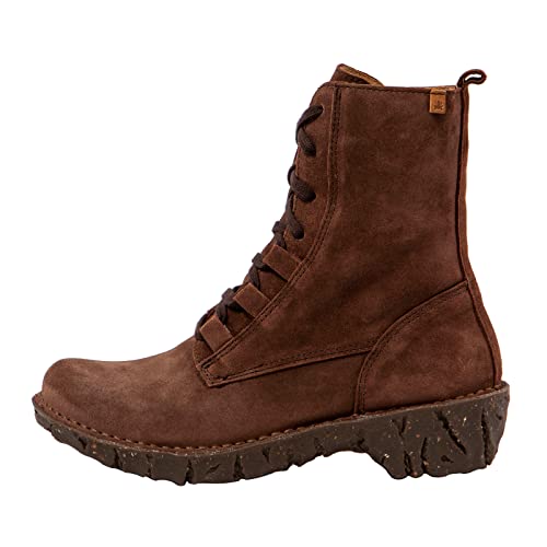 El Naturalista Damen Combat Boots Yggdrasil, Frauen Stiefeletten,Wechselfußbett,uebergangsstiefel,schnürstiefel,warm,Chocolate,40 EU / 7 UK von El Naturalista