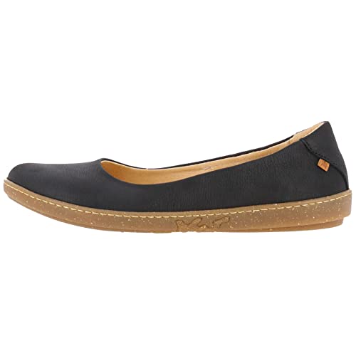 El Naturalista Damen Klassische Ballerinas Coral, Frauen Flats,Wechselfußbett,Abendschuhe,Slip-ons,Gummizug,Ballerinen,Black,42 EU / 8.5 UK von El Naturalista