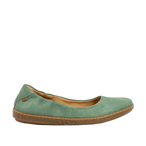 El Naturalista Damen Klassische Ballerinas Coral, Frauen Flats,Wechselfußbett,Sommerschuhe,Slipper,Ballerina-Schuhe,flach,Jade,41 EU / 7.5 UK von El Naturalista