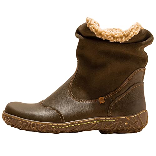 El Naturalista Damen Klassische Stiefeletten Nido, Frauen Boots,Wechselfußbett,Kurzstiefel,uebergangsschuhe,Forest,38 EU / 5 UK von El Naturalista