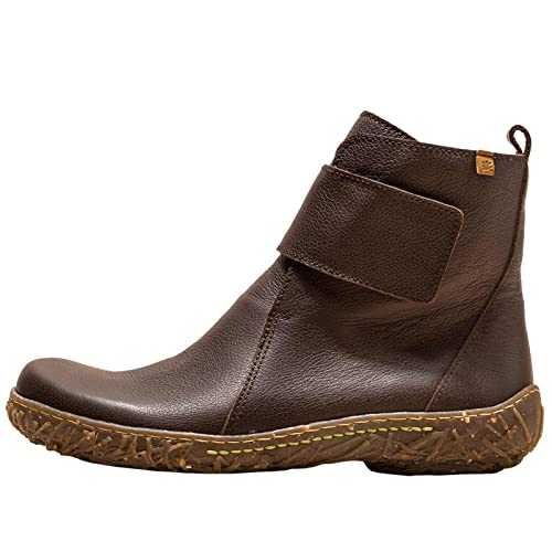 El Naturalista Damen Klassische Stiefeletten Nido, Frauen Boots,Wechselfußbett,flach,Boots,Stiefel,Bootee,Booties,Brown,41 EU / 7.5 UK von El Naturalista