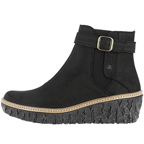 El Naturalista Damen Ankle Boots Myth Yggdrasil, Frauen Stiefeletten,Wechselfußbett,halbstiefel,Kurzstiefel,Black,37 EU / 4 UK von El Naturalista