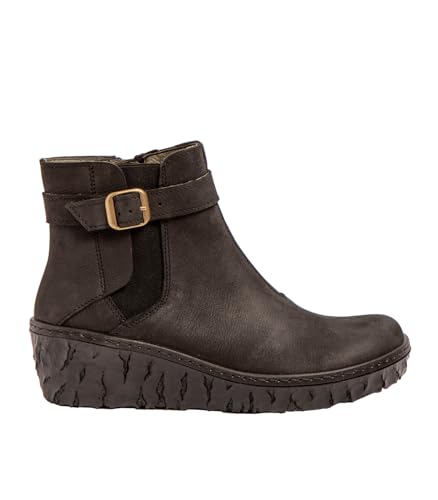 El Naturalista Damen Keilstiefeletten Yggdrasil, Frauen Stiefeletten,gefüttert,Winter,Boots,Stiefel,Bootee,Booties,Black,37 EU / 4 UK von El Naturalista