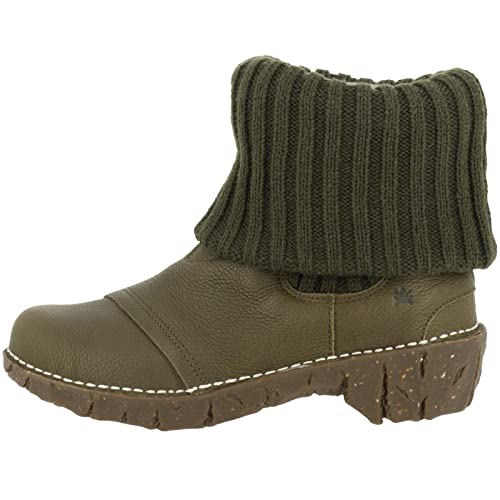 El Naturalista Damen Ankle Boots Yggdrasil, Frauen Stiefeletten,Wechselfußbett,uebergangsstiefel,flach,Stiefel,Bootee,Olive,37 EU / 4 UK von El Naturalista