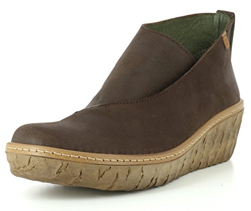 El Naturalista N5131 Myth Yggdrasil Komfortabler Damen Chelsea Boot, Stiefelette, Schlupfstiefel, perfekte Passform durch Gummizug, Keilabsatz, Wedge Absatz Braun (Brown), EU 42 von El Naturalista