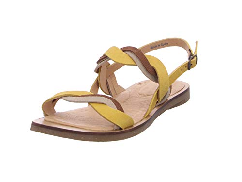 El Naturalista Damen N5188 Tulip Peeptoe Sandalen Curry Mix 39 EU von El Naturalista