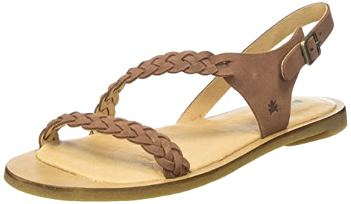 El Naturalista Damen Riemchensandalen Tulip, Frauen Sandalen,Sandaletten,Sommerschuhe,Sommersandalen,bequem,flach,Lady,Braun (Wood),39 EU / 6 UK von El Naturalista