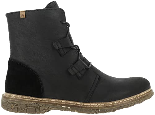 El Naturalista Damen Ankle Boots Angkor, Frauen Stiefeletten,Casual,flach,Woman,Lady,Ladies,Boots,Stiefel,Bootee,Booties,Schwarz (Black),38 EU / 5 UK von El Naturalista