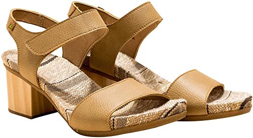 El Naturalista Damen N5562t Deba Sandalen mit Absätzen Camel 36 EU von El Naturalista