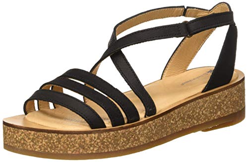 El Naturalista Damen Tülbend Peeptoe Sandalen,Schwarz (BLACK BLACK),36 EU von El Naturalista