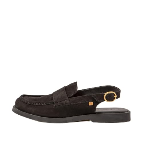 El Naturalista Damen N5872 ARENISCA Flache Sandale, Black, 36 EU Weit von El Naturalista