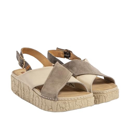 El Naturalista Damen N5972 Shinrin Sandale, Mehrfarbig Creme, 37 EU von El Naturalista