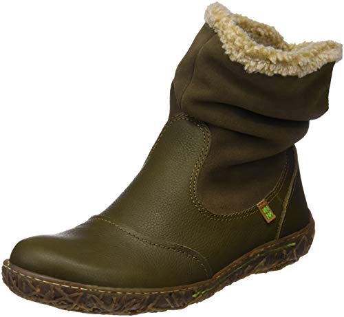 El Naturalista Damen N758 Nido Kurzschaft Stiefel Grün Olive Olive 36 EU von El Naturalista