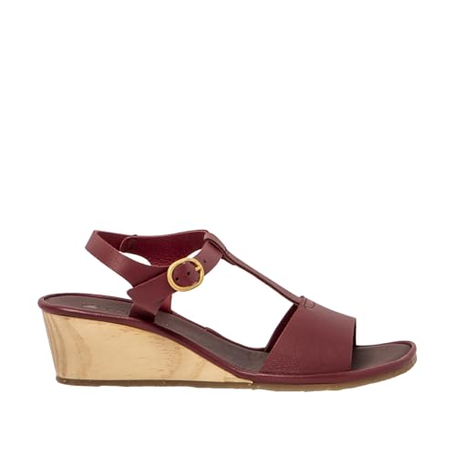El Naturalista Damen N853 Gaia Durchgängies Plateau Sandalen mit Keilabsatz, Burdeos, 36 EU Weit von El Naturalista