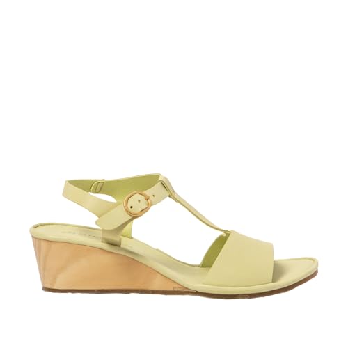El Naturalista Damen N853 Gaia Durchgängies Plateau Sandalen mit Keilabsatz, Lime, 38 EU Weit von El Naturalista