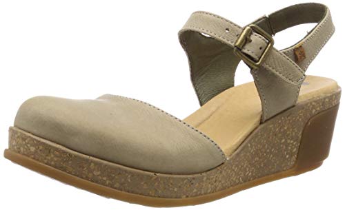 El Naturalista Damen Plateausandalen Leaves, Frauen Sandalen,Freizeitschuhe,offene Schuhe,Strandschuhe,Plateausandaletten,Piedra,38 EU / 5 UK von El Naturalista