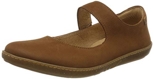 El Naturalista Damen Riemchenballerinas Coral, Frauen Ballerinas,lose Einlage,Flats,Halbschuhe,Slipper,Sommerschuhe,Braun (Wood),36 EU / 3 UK von El Naturalista