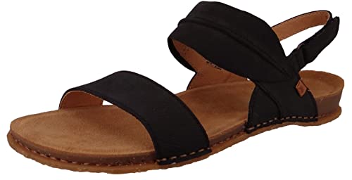 El Naturalista Damen Sandaletten PANGLAO, Frauen Sandalen,Sommersandalen,bequem,flach,Women's,Woman,Lady,Ladies,Sommerschuhe,Black,36 EU / 3.5 UK von El Naturalista