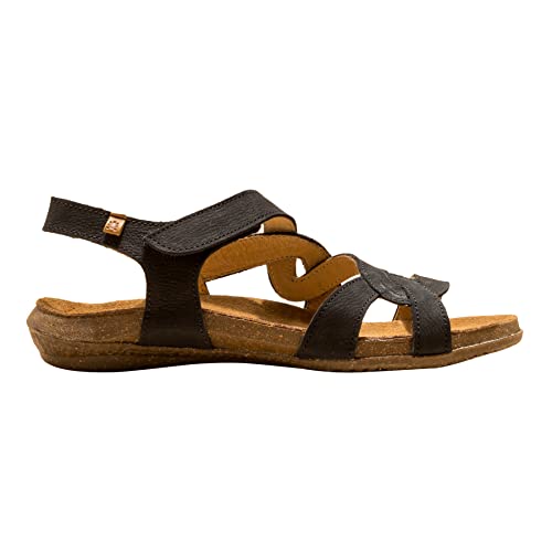 El Naturalista Damen Sandaletten Wakataua, Frauen Sandalen,Sommerschuhe,Freizeitschuhe,offene,Schuhe,Strandschuhe,Sommersandalen,Black,40 EU / 7 UK von El Naturalista