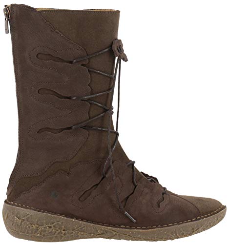 El Naturalista Damen Stiefel BORAGO, Frauen Keilstiefel, Woman Freizeit keil-Boots Keilabsatz Wedge reißverschluss Lady,Braun(Brown),40 EU / 7 UK von El Naturalista