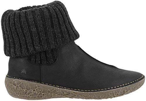 El Naturalista Damen Stiefeletten BORAGO, Frauen Ankle Boots, Stiefel halbstiefel Bootie flach Lady Ladies Women's,Schwarz(Black),36 EU / 3 UK von El Naturalista