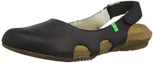 El Naturalista Damen Wakataua Geschlossene Ballerinas, Schwarz (Black), 38 EU von El Naturalista