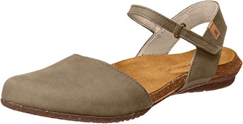 El Naturalista N412 Wakataua Damen RiemchenSandale,Sandale,Sandalette,Sommerschuh,bequem,flach,kaki,36 EU von El Naturalista