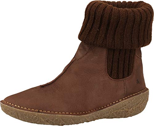 El Naturalista Damen Stiefeletten BORAGO, Frauen Ankle Boots, freizeit stiefel halbstiefel bootie flach weiblich lady women,Braun(BROWN),37 EU / 4 UK von El Naturalista